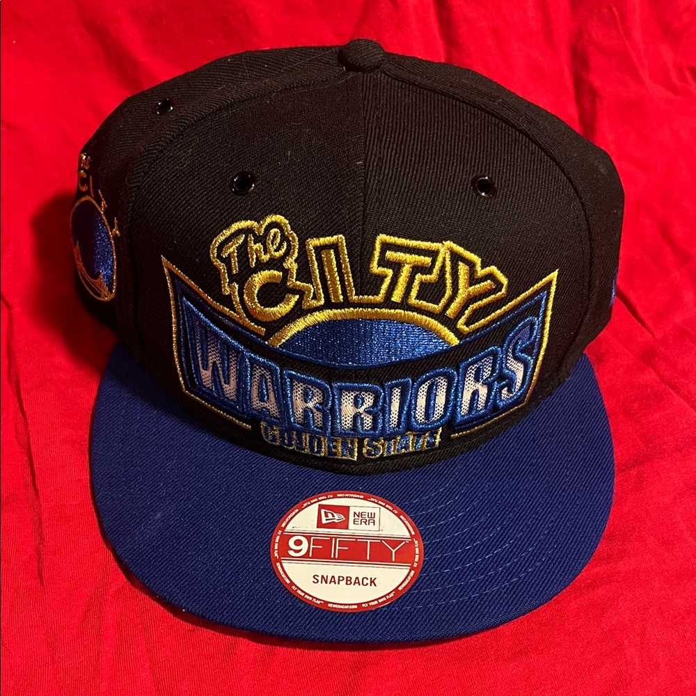 New Era Black and Blue Warriors Snapback